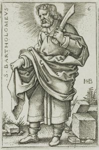 San Bartolomeo, tavola 6 dai Dodici Apostoli da Hans Sebald Beham