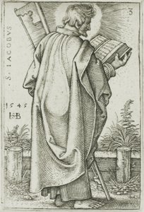San Giacomo Minore, tavola 3 da I Dodici Apostoli da Hans Sebald Beham