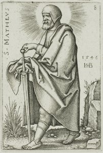 San Matteo, tavola 8 da I Dodici Apostoli da Hans Sebald Beham