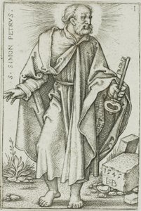 San Pietro, tavola 1 da I Dodici Apostoli da Hans Sebald Beham