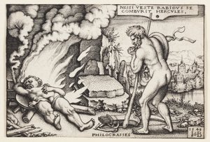 La morte di Ercole da Hans Sebald Beham