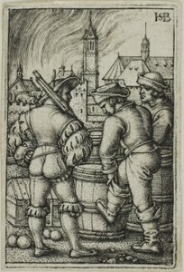 La guardia vicino alle polveriere