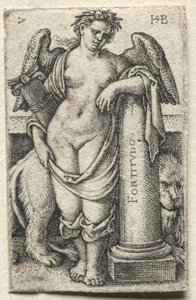 La Conoscenza di Dio e le Sette Virtù Cardinali: Fortezza - Fortitudo da Hans Sebald Beham