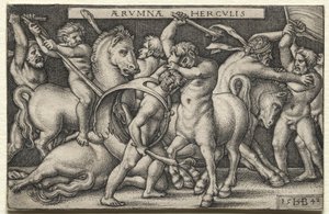 Ercole che sconfigge i Centauri da Hans Sebald Beham