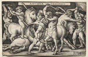 Ercole che sconfigge i Centauri da Hans Sebald Beham