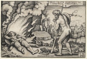Ercole sulla pira, 1548. da Hans Sebald Beham