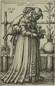 La signora e la morte da Hans Sebald Beham
