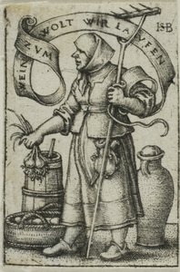 La donna del mercato da Hans Sebald Beham