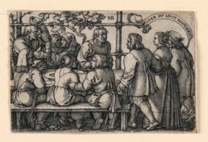 La festa dei contadini (Alder du must danczen) da Hans Sebald Beham