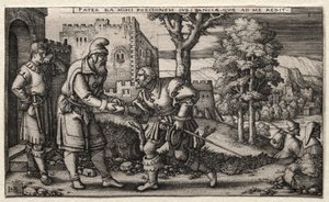 Il figliol prodigo: Partenza del figliol prodigo da Hans Sebald Beham