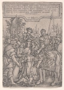La giustizia di Traiano da Hans Sebald Beham