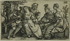 Due Coppie e il Buffone da Hans Sebald Beham
