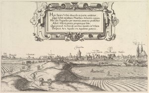 Veduta di Norimberga, verso est, piastra sinistra, 1552