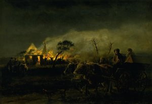 Una fattoria in fiamme da Hans Smidth