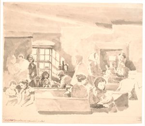 Vaccinazione in una scuola da Hans Smidth