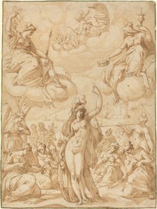 Allegoria di Minerva come Capo delle Muse da Hans Speckaert
