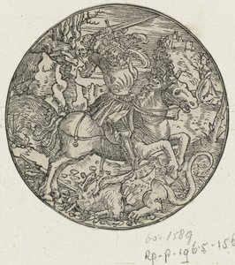 San Giorgio uccide il drago da Hans Springinklee (manner of)