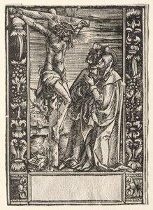 Santa Maria e San Giovanni davanti alla Croce da Hans Springinklee
