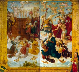Cristo e Maria davanti a Dio Padre da Hans Suess Kulmbach von