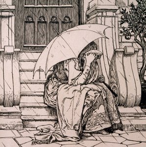 Illustrazione per fiaba di Hans Christian Andersen da Hans Tegner