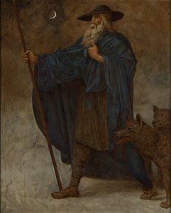 Dicembre (Wotan con i lupi) da Hans Thoma