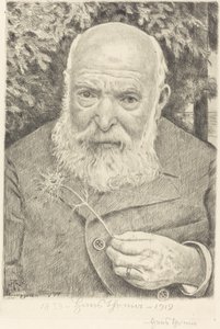 Autoritratto VI con fiore da Hans Thoma
