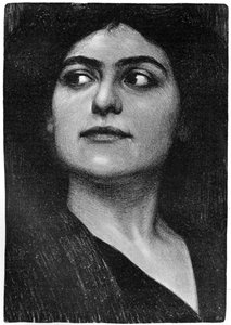 Studio della testa di una donna, 1899 da Hans Unger