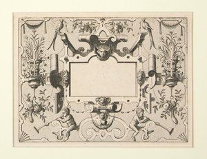 16 disegni di cartigli ornamentali da Hans Vredeman de Vries