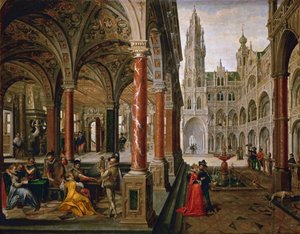 Palazzo con musicisti