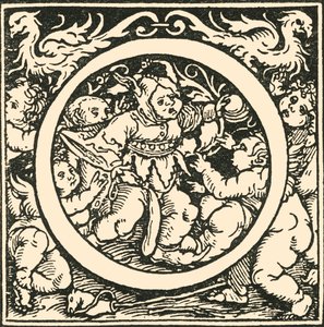 O - Un alfabeto di Hans Weiditz, c1520-1521, 1908