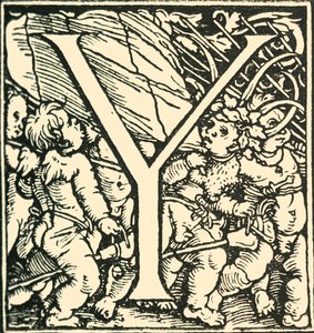 Y - Un alfabeto di Hans Weiditz, c1520-1521, 1908 da Hans Weiditz