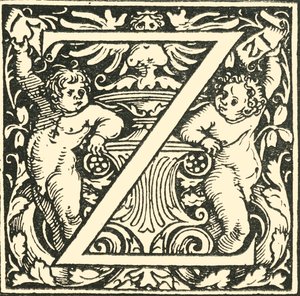 Z - Un alfabeto di Hans Weiditz, c1520-1521, 1908 da Hans Weiditz