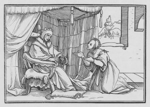 Abisag Cura Davide, 1 Re I, 3 da Hans after Holbein the Younger