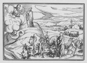 Alcune Leggi Morali e Cerimoniali Comandate da Dio, Levitico XIX, 1, 2 da Hans after Holbein the Younger