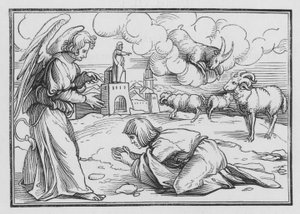 Gabriele conforta Daniele, Daniele VIII, 17 da Hans after Holbein the Younger
