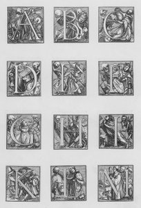 Alfabeto di Holbein da Hans after Holbein the Younger