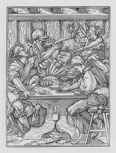 La danza della morte di Holbein: I giocatori