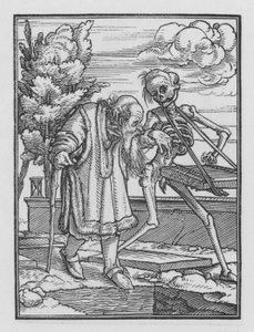 La danza della morte di Holbein: Il vecchio