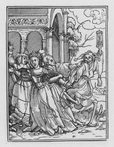 La danza della morte di Holbein: La regina da Hans after Holbein the Younger