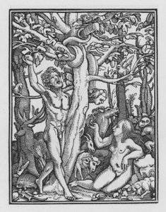 La danza della morte di Holbein: La tentazione da Hans after Holbein the Younger