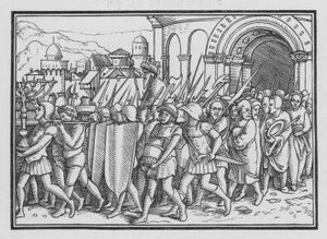 Shishak Saccheggia Gerusalemme, 2 Cronache XII, 9 da Hans after Holbein the Younger