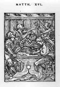 I Giocatori, dalla serie La Danza della Morte, inciso da Hans Lutzelburger (fl.1505-26) c.1526-28 da Hans after Holbein the Younger