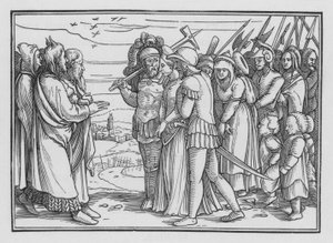 I Madianiti Saccheggiati e Balaam Ucciso, Numeri XXXI, 9 da Hans after Holbein the Younger