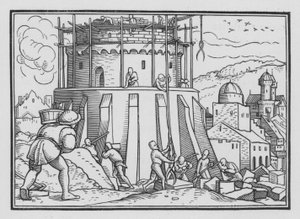 La Torre di Babele, Genesi XI, 4 da Hans after Holbein the Younger