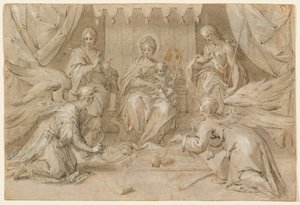 La Madonna in trono con San Giovanni Battista e San Giovanni Evangelista