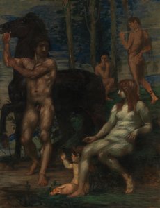 Palafreniere e ninfa da Hans von Marées