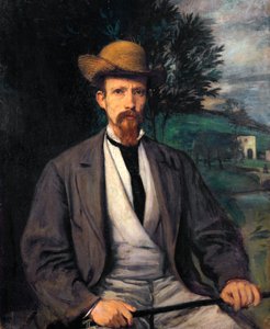 Autoritratto con cappello giallo da Hans von Marées
