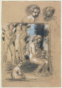 Studio per la Composizione di Lode della Modestia da Hans von Marées