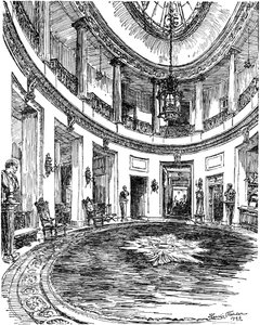 Ingresso del club RAC, Pall Mall, Londra, 1946 da Hanslip Fletcher