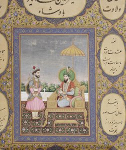 Album di genealogia dinastica Mughal, 1855 da Haqim Ahasan Ullah Khan